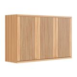 Armário Aéreo Cozinha Modulado Sauvignon C/ 3 Portas Frisada 120cm Amendoa - Ronipa