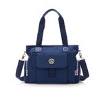 Bolsa Feminina Nylon Ombros Transversal Azul Marinho