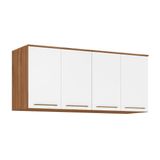 Armário Ponte Modulado Aéreo Casal 71190k Irlanda C/ 4 Portas Amendola/branco - Demóbile