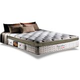 Colchão Casal Espuma Viscoelástico Visco Molas Ensacadas Masterpocket Imperatore Eco Bamboo Euro Pillow (138x188x34) - Herval