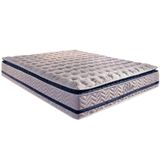 Colchão Casal Espuma Viscoelástico Visco Gel Molas Ensacadas Masterpocket Blue Pillow Top (138x188x32) - Paropas