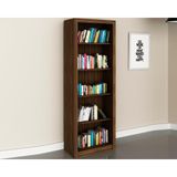 Estante Livreiro Solteiro Me4104 C/ 4 Prateleiras Nogal - Tecno Mobili