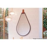 Espelho De Sala Gota 50x76cm Titanium - Mgm