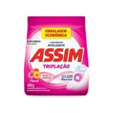 Sabão Em Pó Assim Triplação Floral 400g - Embalagem Com 24 Unidades