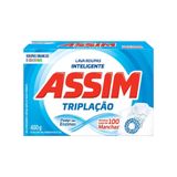 Sabão Em Pó Assim Triplação 400g - Embalagem Com 24 Unidades