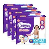Fralda Descartável Cremer Shortinho Jumbo Tamanho Xxg - 4 Pacotes Com 22 Tiras
