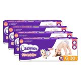 Fralda Descartável Cremer Shortinho Jumbo Tamanho G - 4 Pacotes Com 30 Tiras