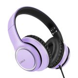 Fones De Ouvido Lorelei X8 Over-ear Com Fio Com Microfone Roxo Escuro