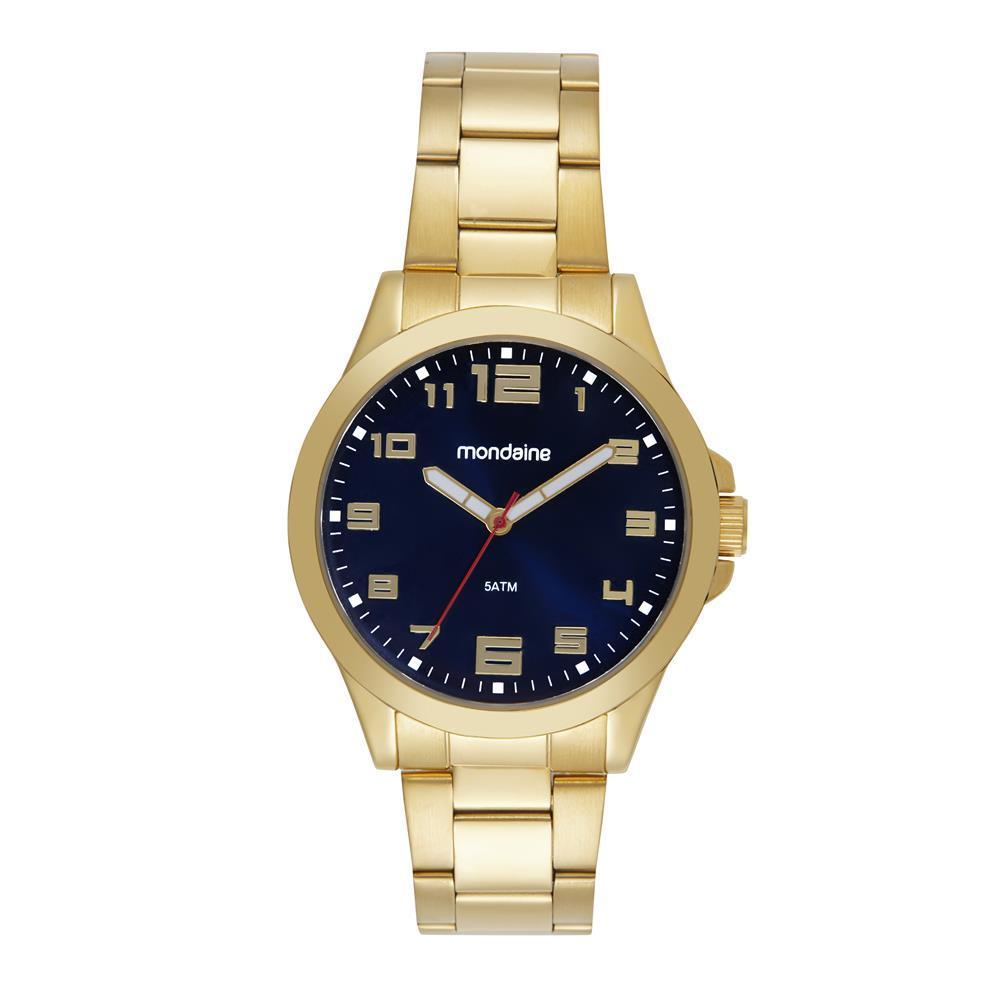 Relogio Mondaine Masculino Ref: 83516gpmvde1 Casual Dourado