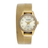 Relogio Mondaine Feminino Ref: 32827lpmvde1 Mesh Dourado 2