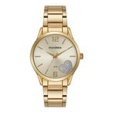 Relogio Mondaine Feminino Ref: 99767lpmvde2 Coração Dourado