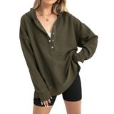 Moletom Com Capuz Prettygarden, Pulôver Feminino 2024, Verde Militar