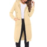 Jaqueta Feminina Com Capuz Elesol Cozy Fuzzy Fleece Apricot Xxl