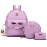 Mini Mochila K.e.j. Cute Bowknot Leather Para Mulheres