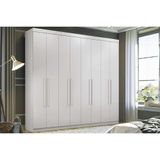 Guarda Roupa Casal 8 Portas E 4 Gavetas Master New 8.4 Branco
