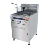 Fritadeira Elétrica Industrial Água E Óleo 38l 18000w Trifásica Fie.44 380t - Metvisa 380t