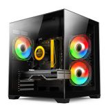 Pc Gamer Skill Aquarium, Amd Ryzen 5 5600gt, 16gb 3200mhz, Geforce Rtx 3060 12gb, Ssd 512gb M.2, Fonte 600w 80 Plus, Preto Ska023