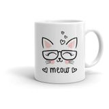 Caneca De Porcelana Gato Meow