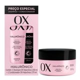 Kit Ox Shampoo 200ml E Condicionador Hialurônico 170ml Mais Máscara Ox Hialurônico 300g