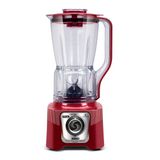 Liquidificador Power Max Xxl 1200w Com 2250ml 127v Carmim