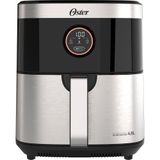 Fritadeira Oster Sem Óleo 2 Em 1 Black Inox 4,8l Oster 110v