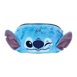 Estojo Fluffy Pelúcia Stitch Dac Grande Disney Com Zíper Volta As Aulas Material Escolar Fofinho
