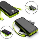 Carregador Power Bank 20000mah Versátil E Portátil