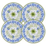Jogo De Pratos Raso Cerâmica 29cm Kit 4 Pcs Naples Alleanza