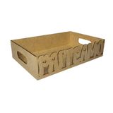 Bandeja Pai Te Amo Para Café Da Manhã (30x20x07) Mdf Cru