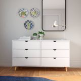 Cômoda Ipanema 6 Gavetas Em Mdp E Pintura Bp Fosca Branco