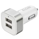 Carregador Veicular Turbo Duplo Usb Elgin Cel