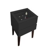 Mesa De Cabeceira Penteadeira Mesa Lateral De Apoio Preto Laca