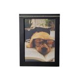 Porta Retrato Em Mdf Com Strass (15x21) Preto