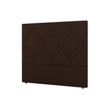 Cabeceira Cama Box Estofada Solteiro Solteiro Lima Plus Veludo Cacau - Simbal