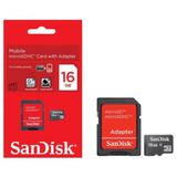 Cartão Memória Micro Sd 16gb + Adaptador Sandisk Original