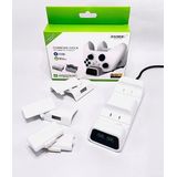 Carregador Controle Xbox One S/x +2 Baterias 800mah Dobe