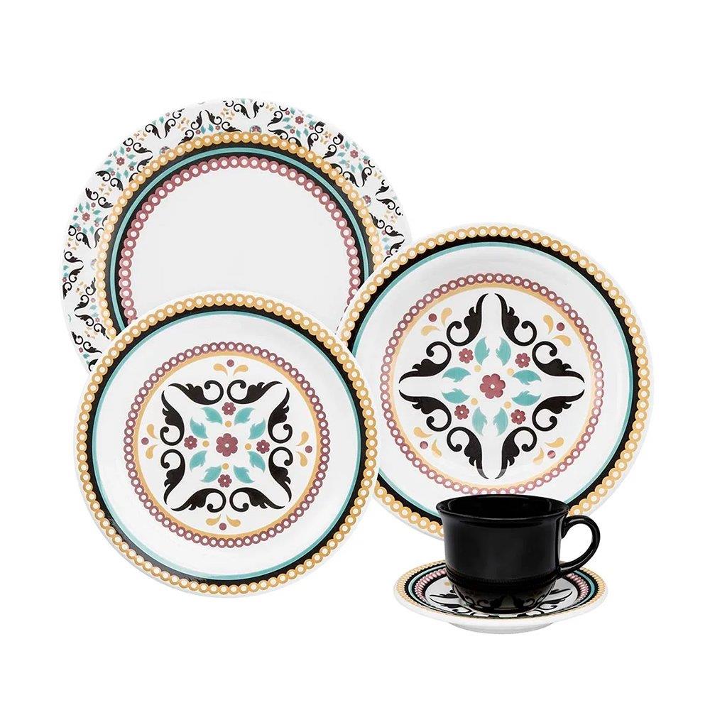 Aparelho Jantar/cha 30 Pecas Oxford Luiza Jx30-6750 - Carrefour