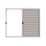 Veneziana 3 Folhas De Correr S/grade 1.00 X 1.50 Alumínio Branco Linha Modular - Hale