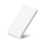 Power Bank 2c Xiaomi 20.000mah 2 Portas Usb, Até 5.1v/2.4a - Branco