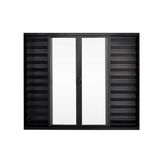 Veneziana 6 Folhas De Correr S/grade 1.00 X 1.00 Alumínio Preto Linha Modular - Hale