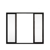 Janela De Correr 4 Folhas S/grade Alumínio Preto 1.00 X 2.00 Linha Modular - Hale