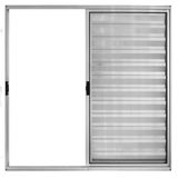 Veneziana 3 Folhas De Correr S/grade 1.00 X 1.50 Alumínio Brilhante Linha Modular - Hale