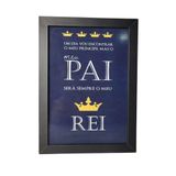 Quadro Decorativo Pai Em Mdf Para Quarto/sala (33x24,5) Preto - Quadro 2