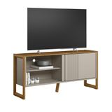 Rack 141cm Gold Para Tv Até 55 Polegadas Linea Brasil Nature Com Off White