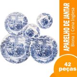 Aparelho Jantar/cha/cafe 42 Pecas Biona Cena Inglesa 99503