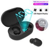 Fone De Ouvido In-ear Sem Fio Compativel Airdots 3 Com Visor Preto