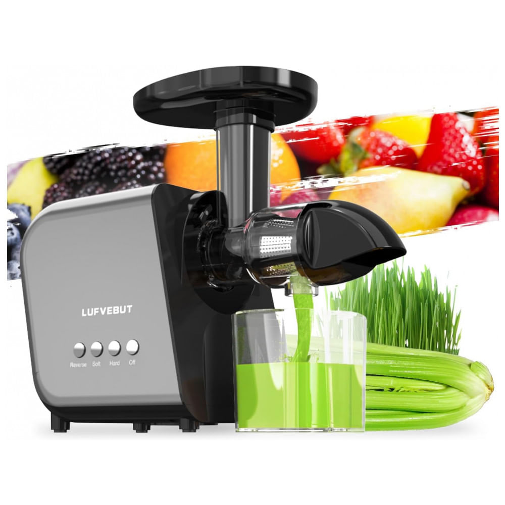 Centrifuga De Frutas E Vegetais Com Motor Reversivel, 110v 250w, Lufvebut, Cinza