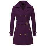 Casaco Feminino Chrisuno À Prova De Vento Impermeável Roxo Xl
