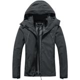 Casaco De Chuva Feminino Moerdeng Impermeável Com Capuz Cinza Escuro