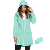 Casaco De Chuva Lomon Leve Impermeável Para Mulheres Verde Claro